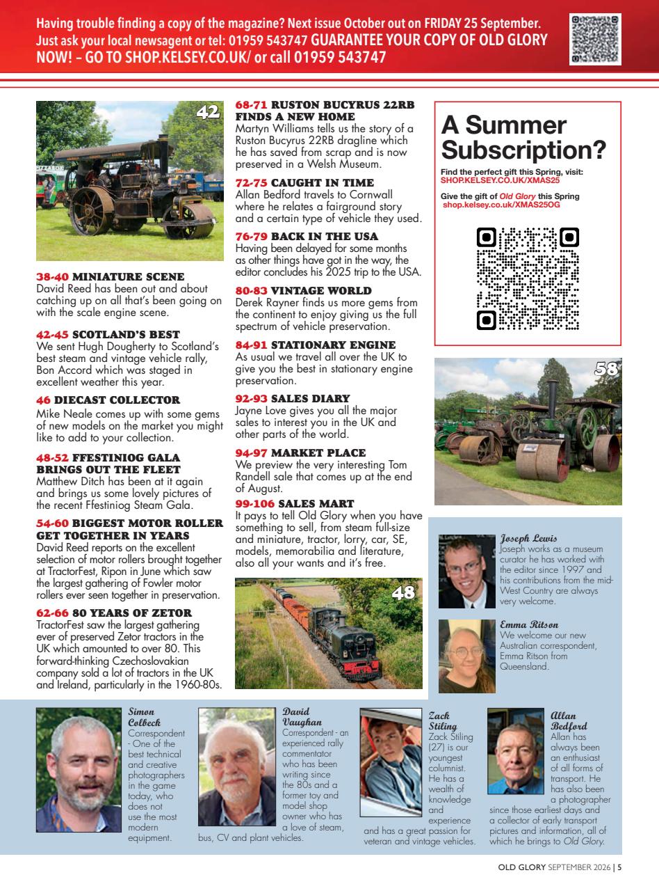 Old Glory Magazine Preview Pages