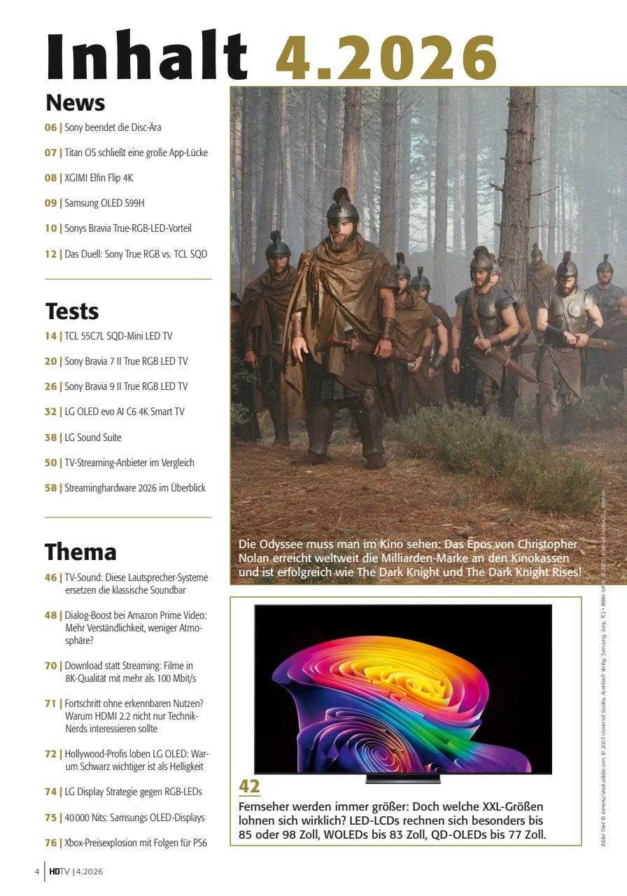 HDTV Preview Pages