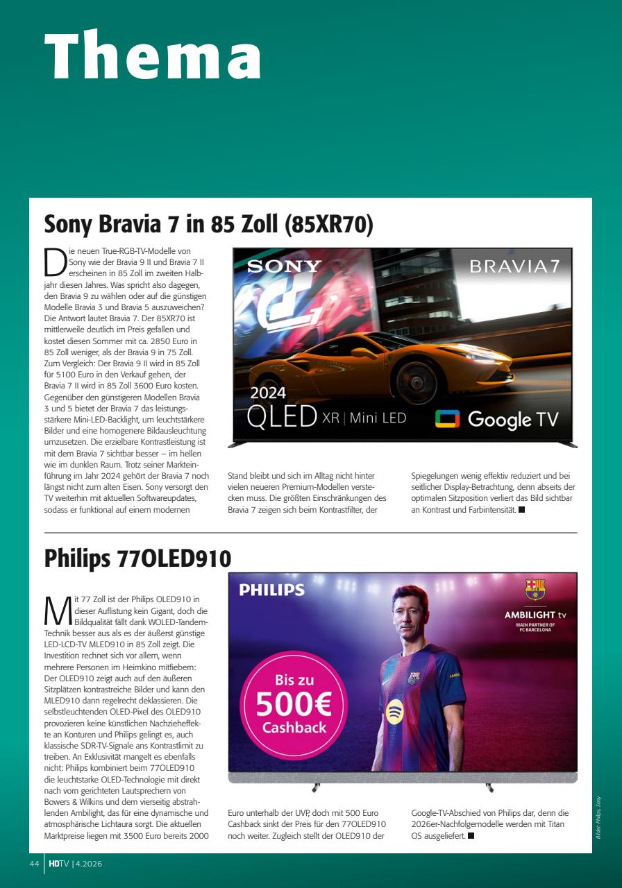 HDTV Preview Pages