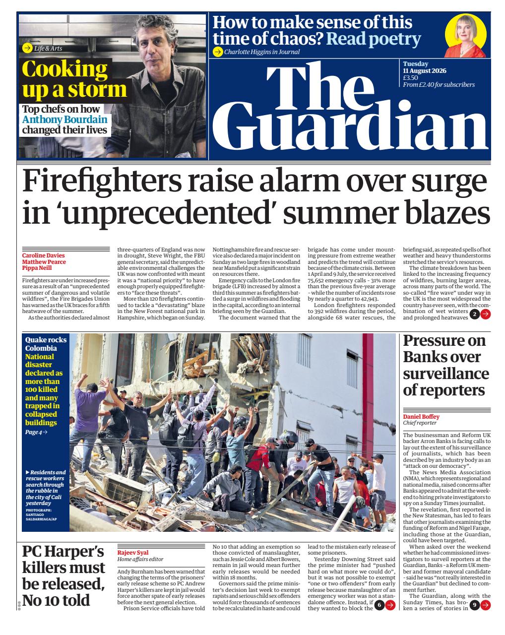 The Guardian Newspaper Preview Pages