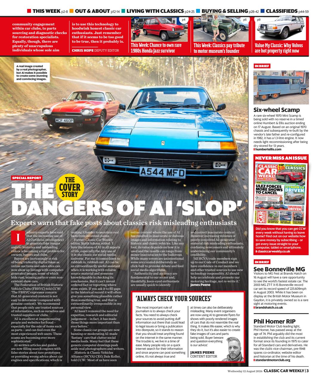 Classic Car Weekly Preview Pages