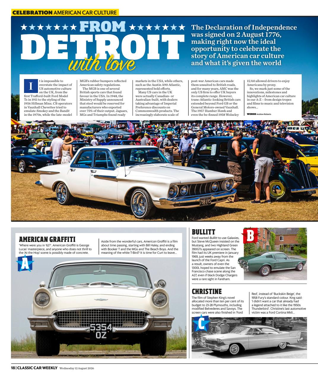 Classic Car Weekly Preview Pages
