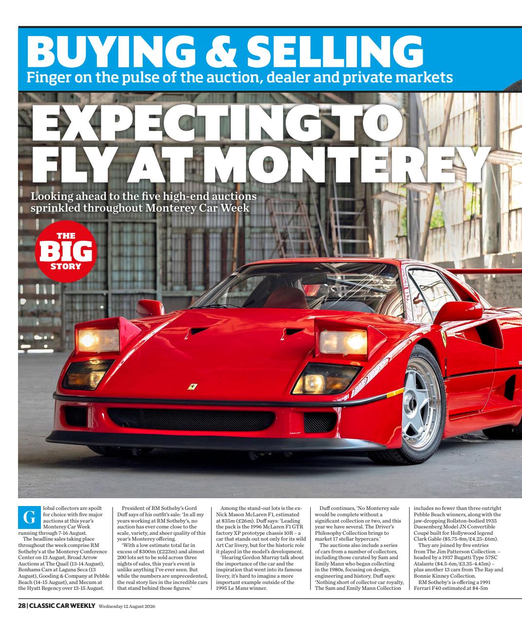 Classic Car Weekly Preview Pages