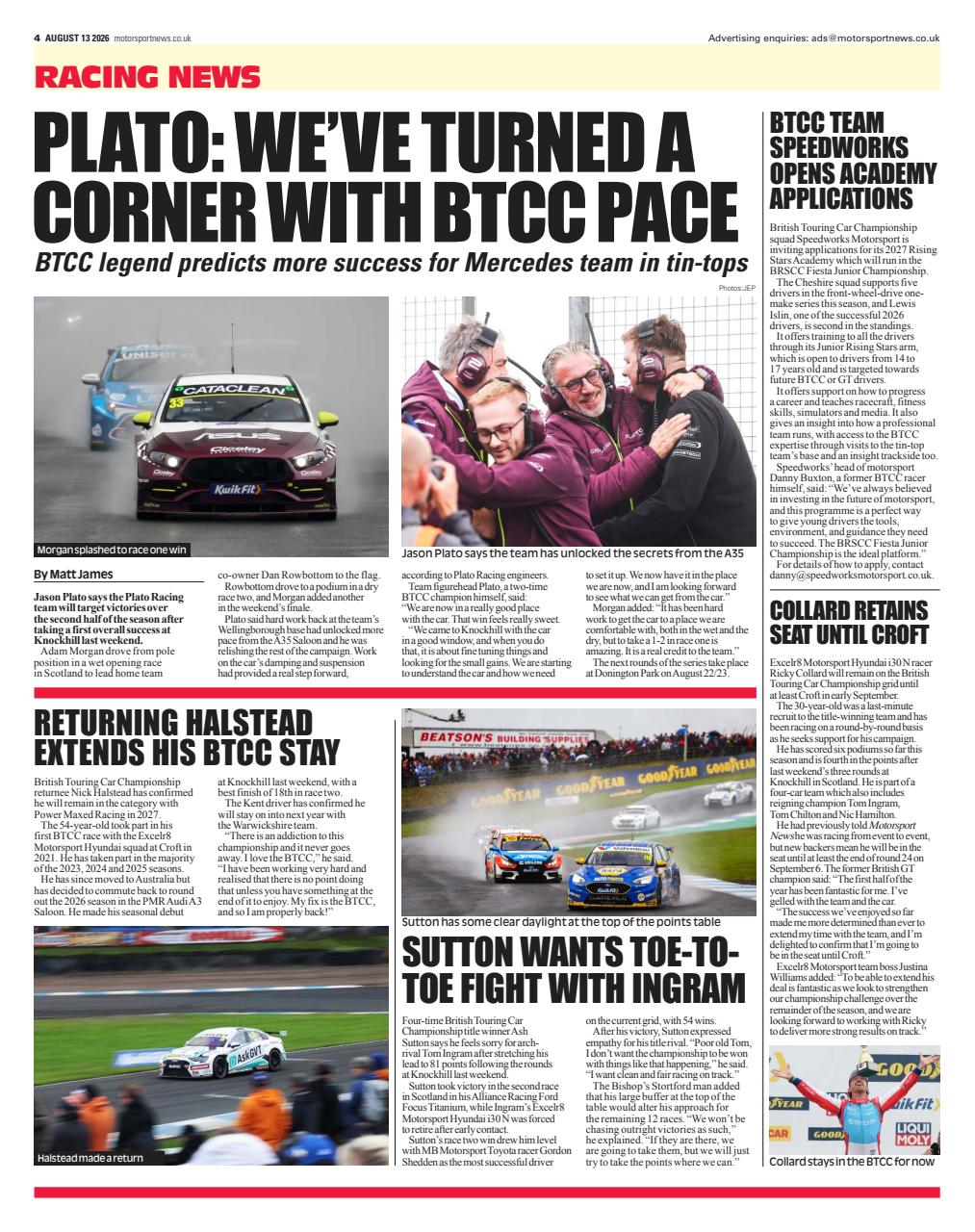 Motorsport News Preview Pages
