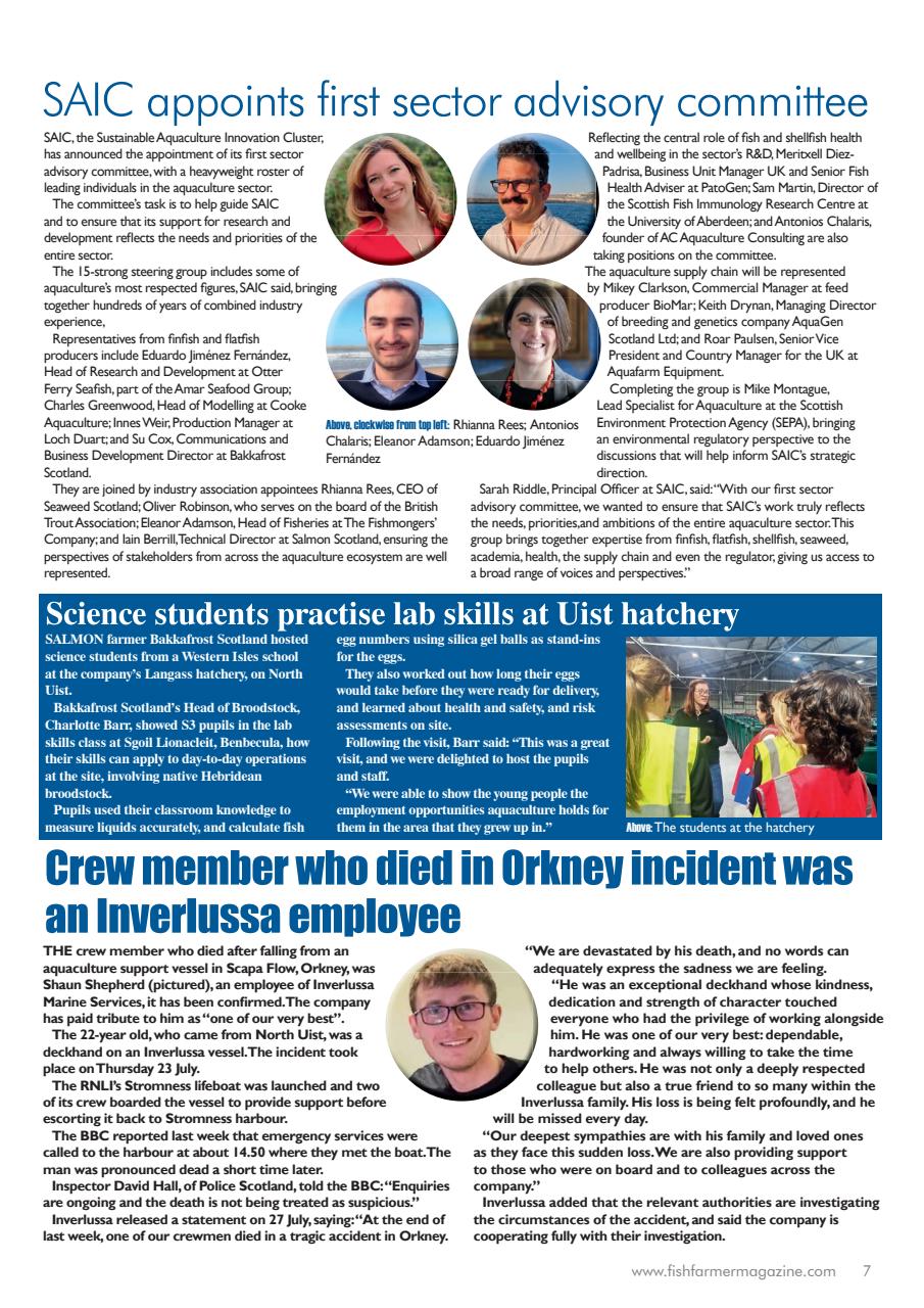 Fish Farmer Magazine Preview Pages