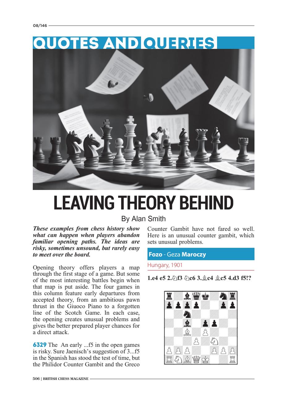 British Chess Magazine Preview Pages