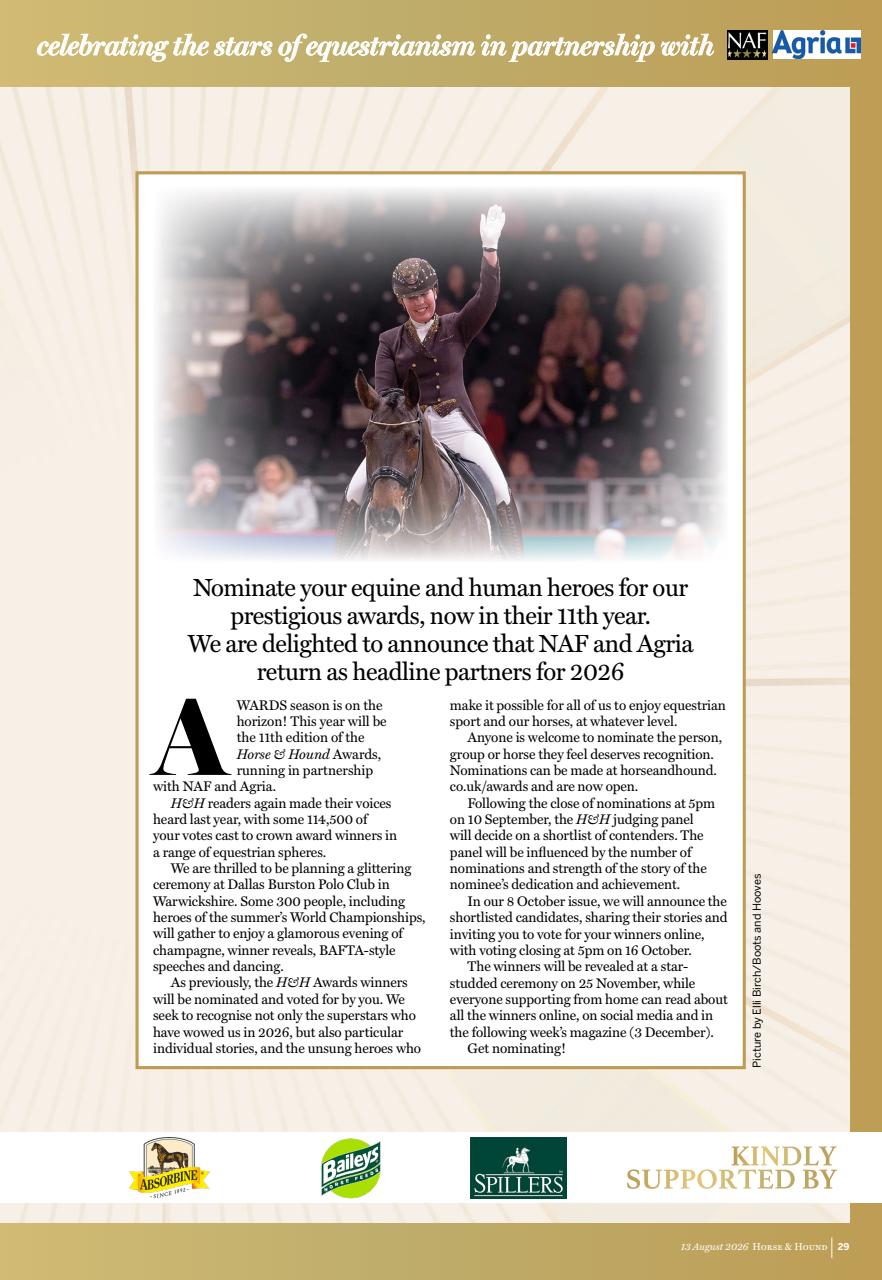 Horse & Hound Preview Pages
