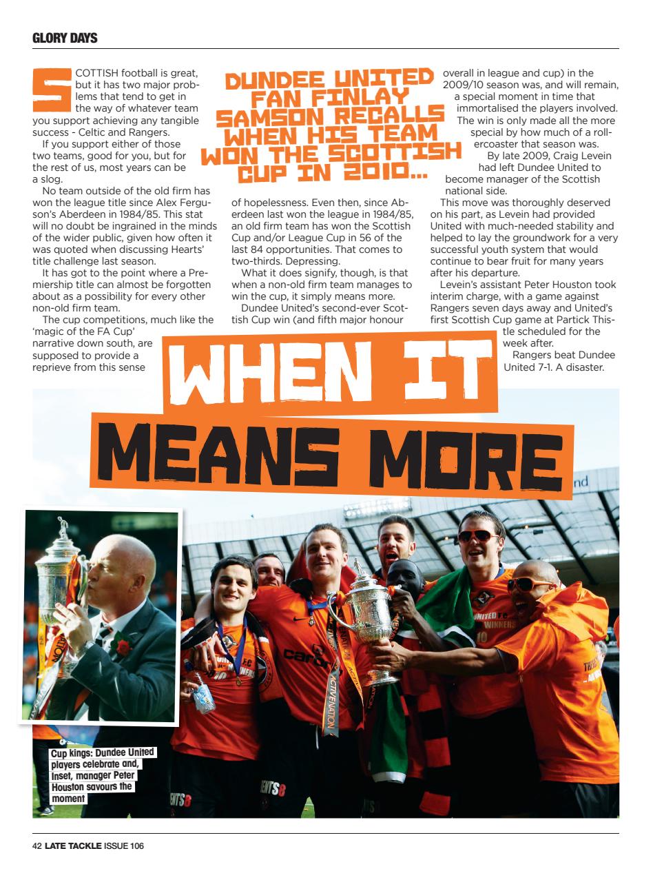 Late Tackle Football Magazine Preview Pages