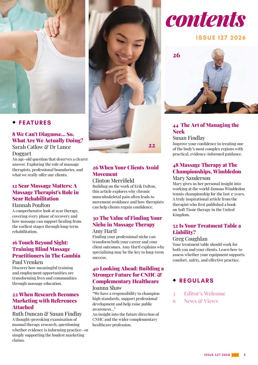 Massage World Preview Pages