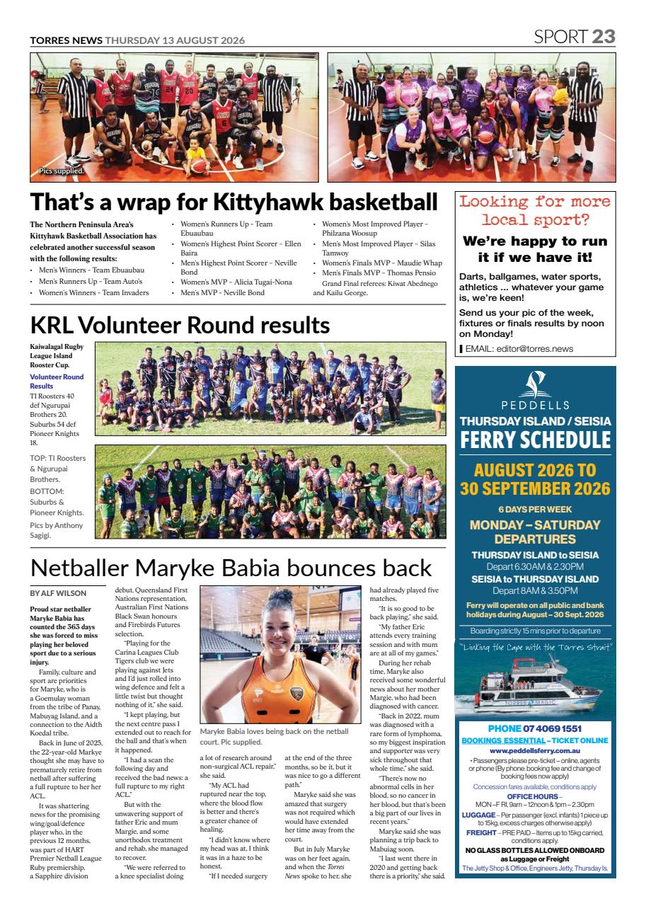 Torres News Preview Pages