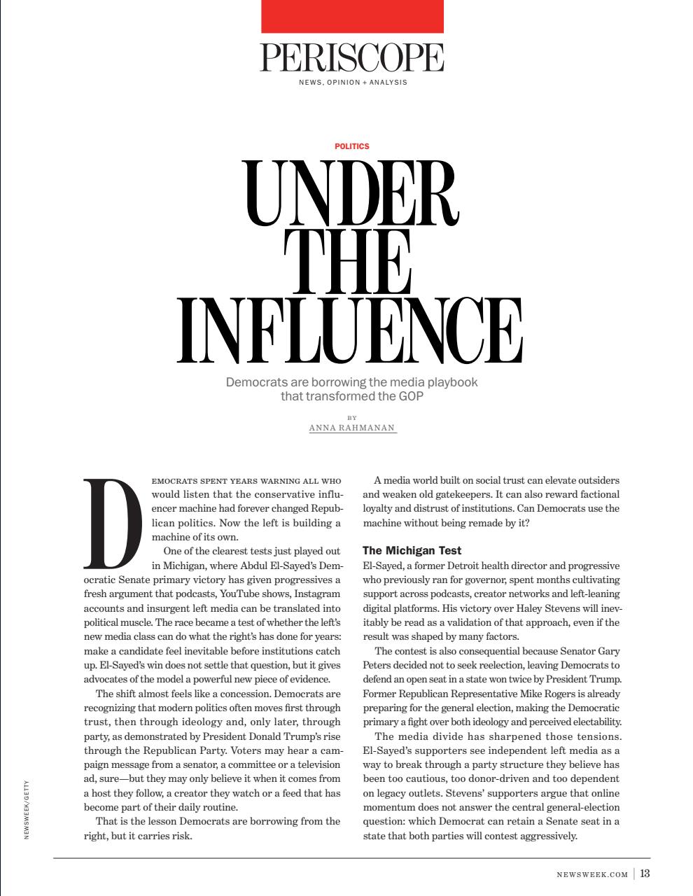 Newsweek International Preview Pages