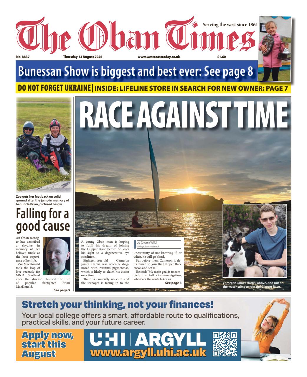 The Oban Times & Lochaber Times Preview Pages