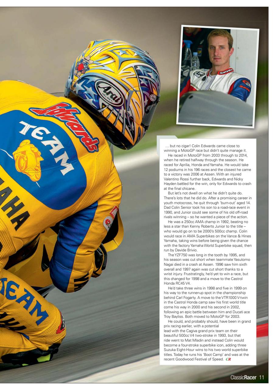 Classic Racer Preview Pages