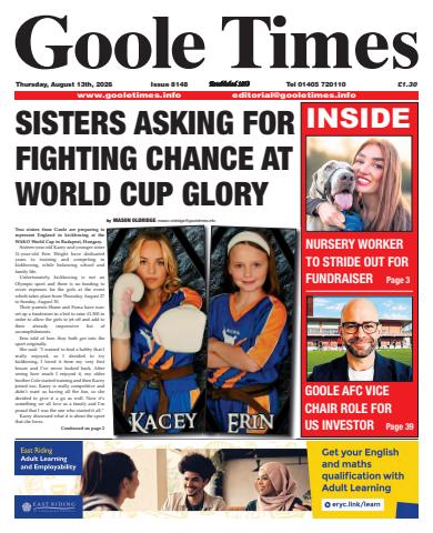 Goole Times issue August 13th 2026