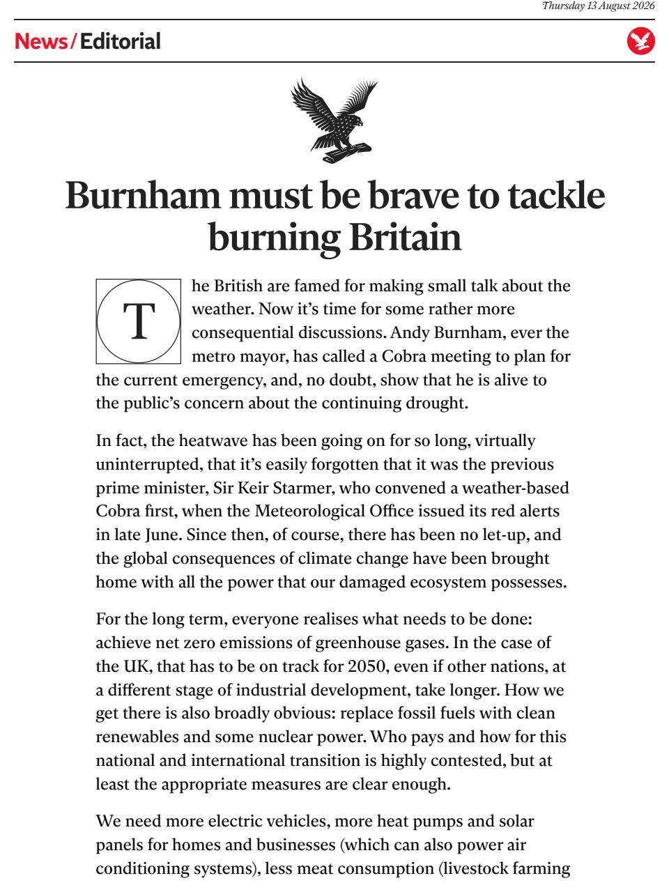 The Independent Daily Edition Newspaper Preview Pages