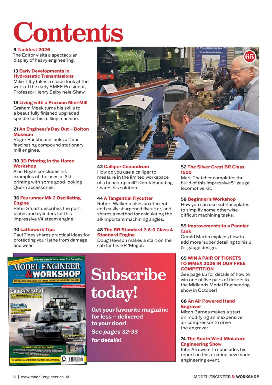 Model Engineer & Workshop Magazine Preview Pages