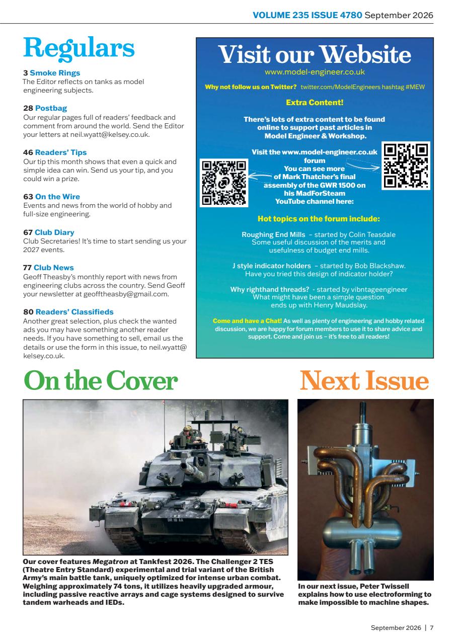 Model Engineer & Workshop Magazine Preview Pages