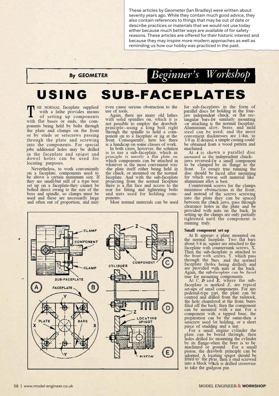 Model Engineer & Workshop Magazine Preview Pages