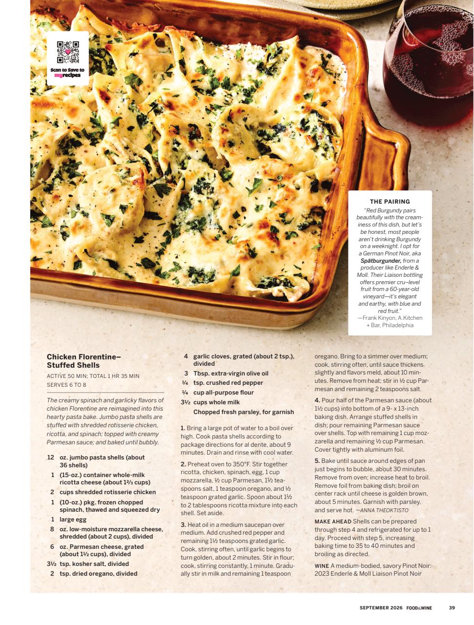 Food & Wine Preview Pages