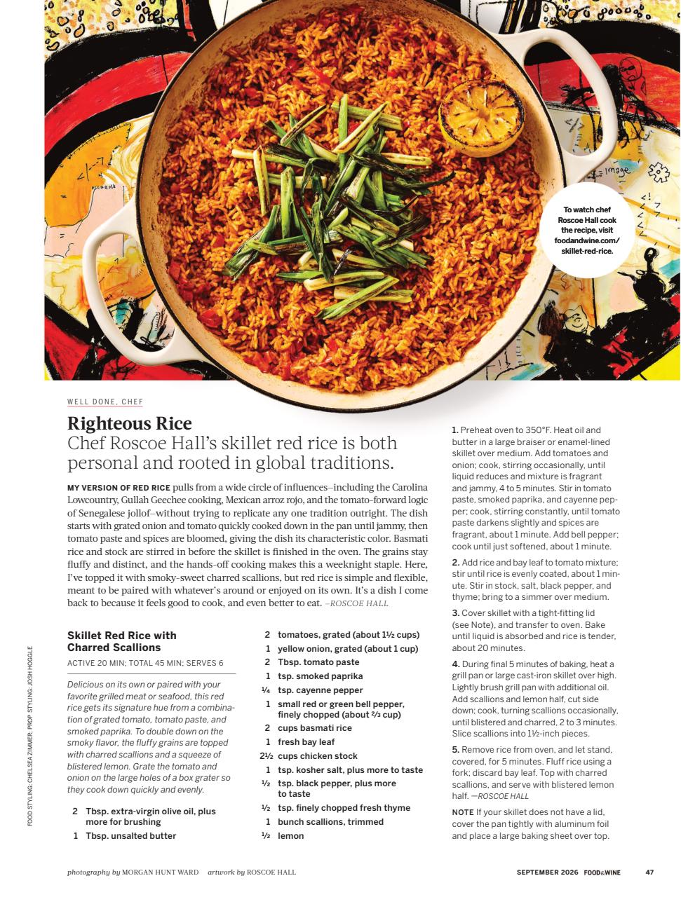 Food & Wine Preview Pages