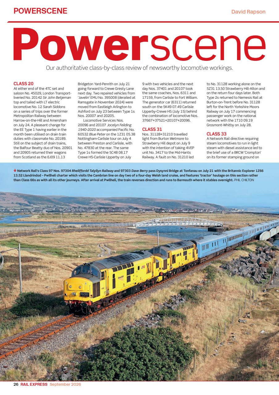 Rail Express Preview Pages