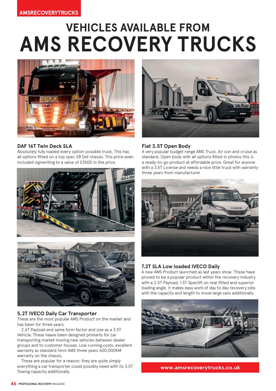 Professional Recovery Magazine Preview Pages