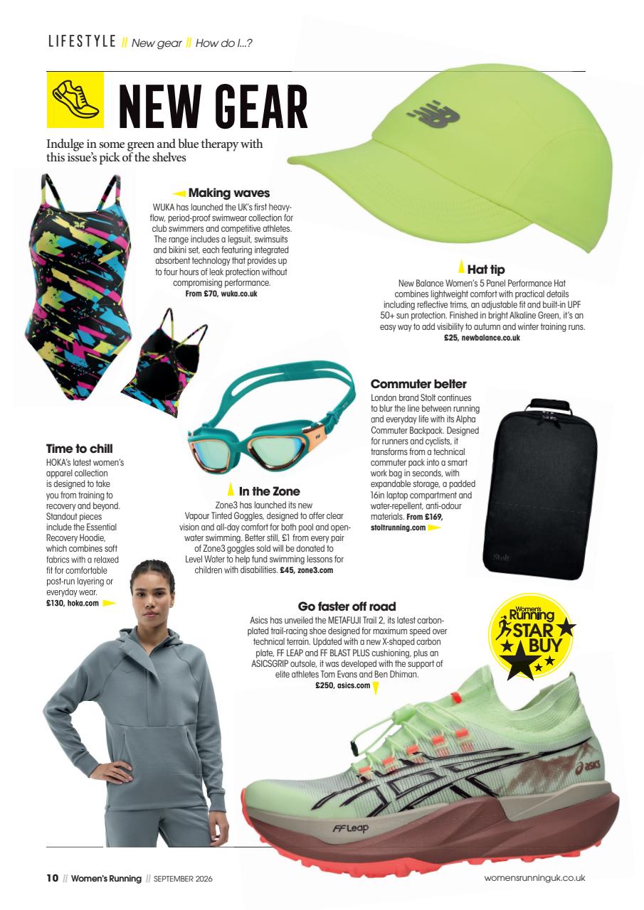 Women’s Running Preview Pages