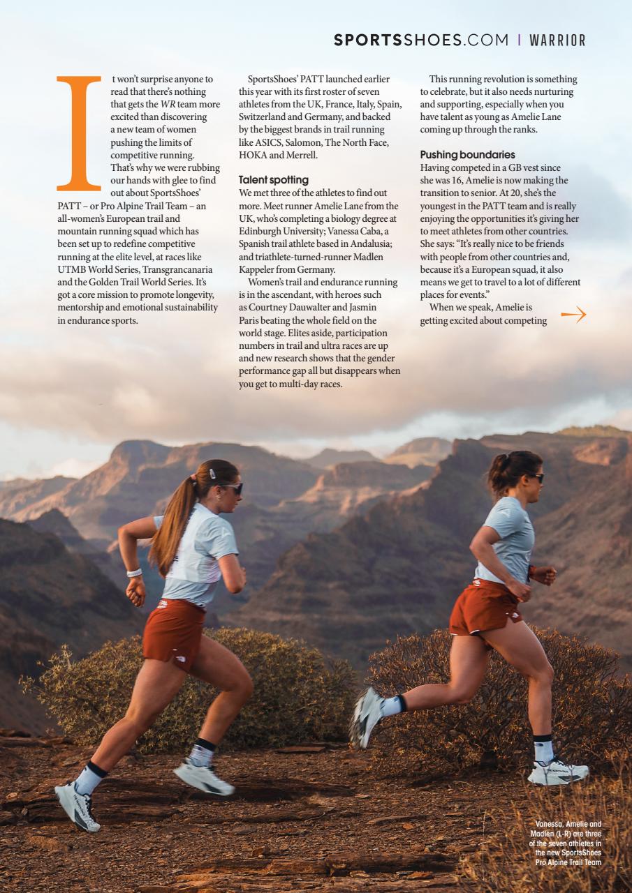 Women’s Running Preview Pages