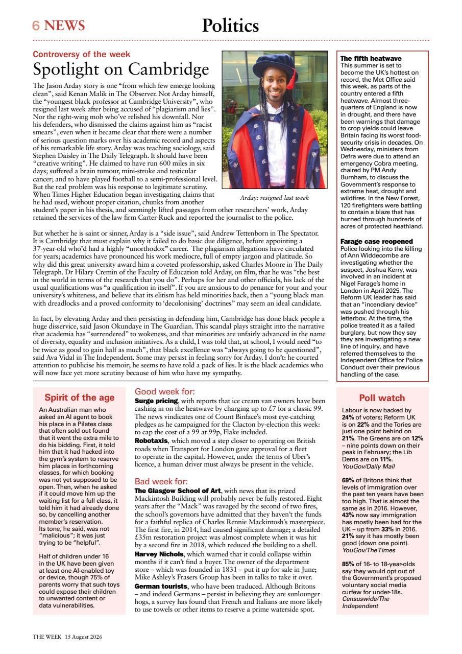 The Week Preview Pages