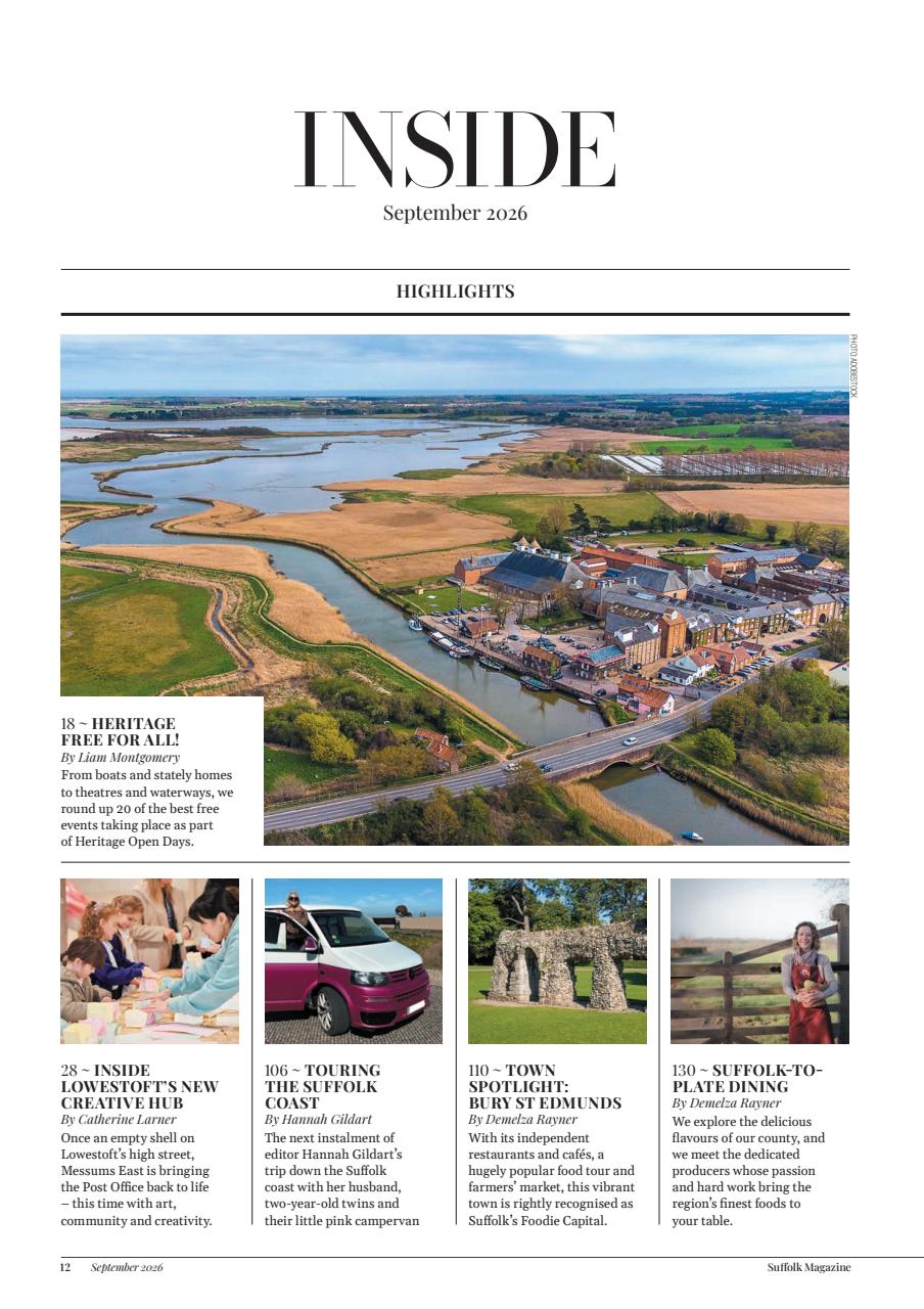 Suffolk Magazine Preview Pages
