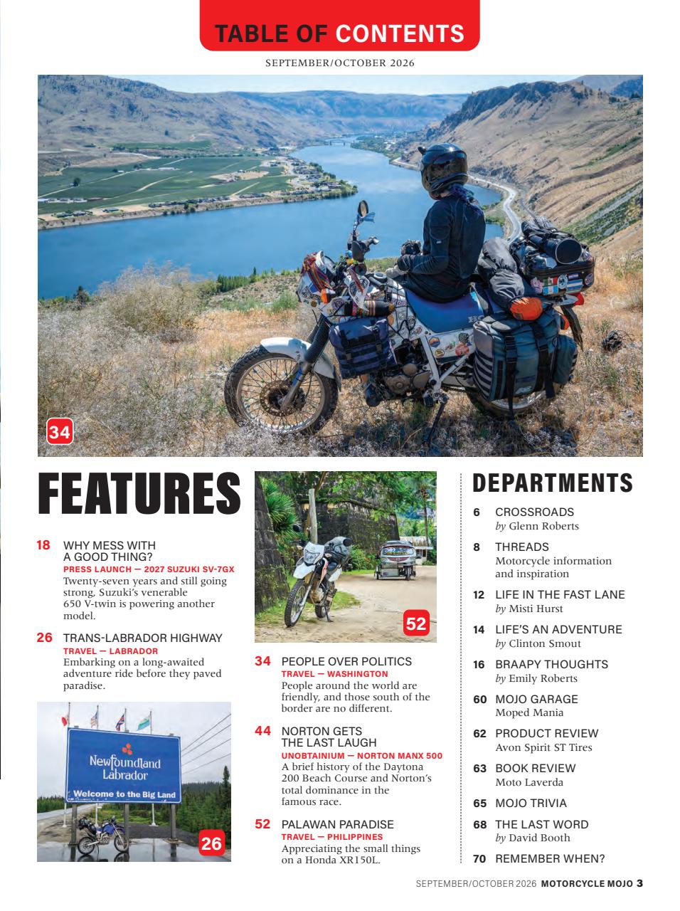 Motorcycle Mojo Preview Pages