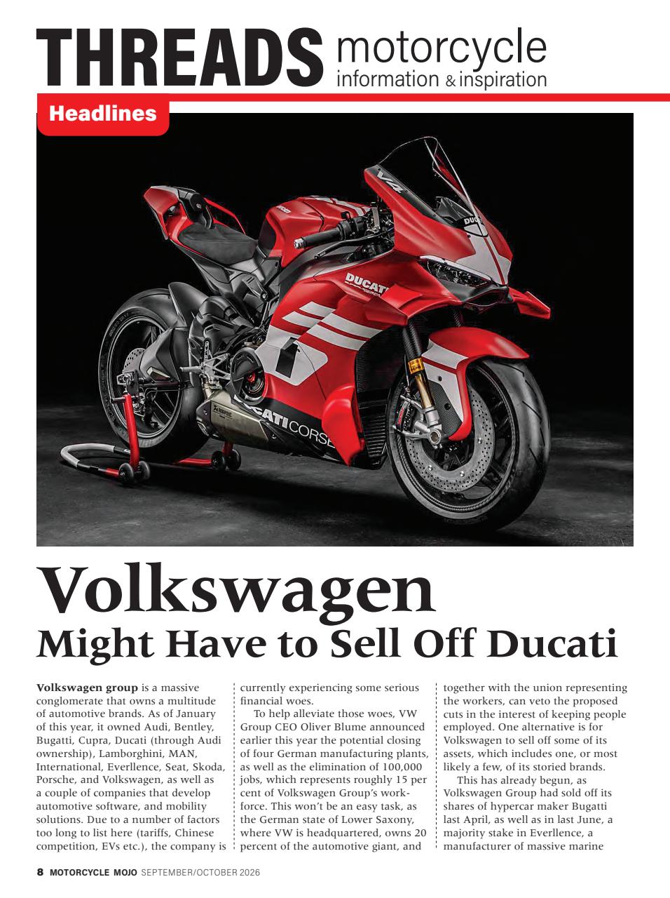Motorcycle Mojo Preview Pages
