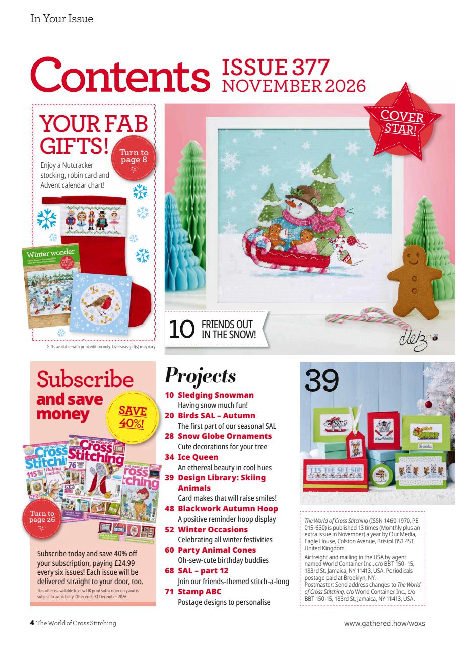 The World of Cross Stitching Preview Pages