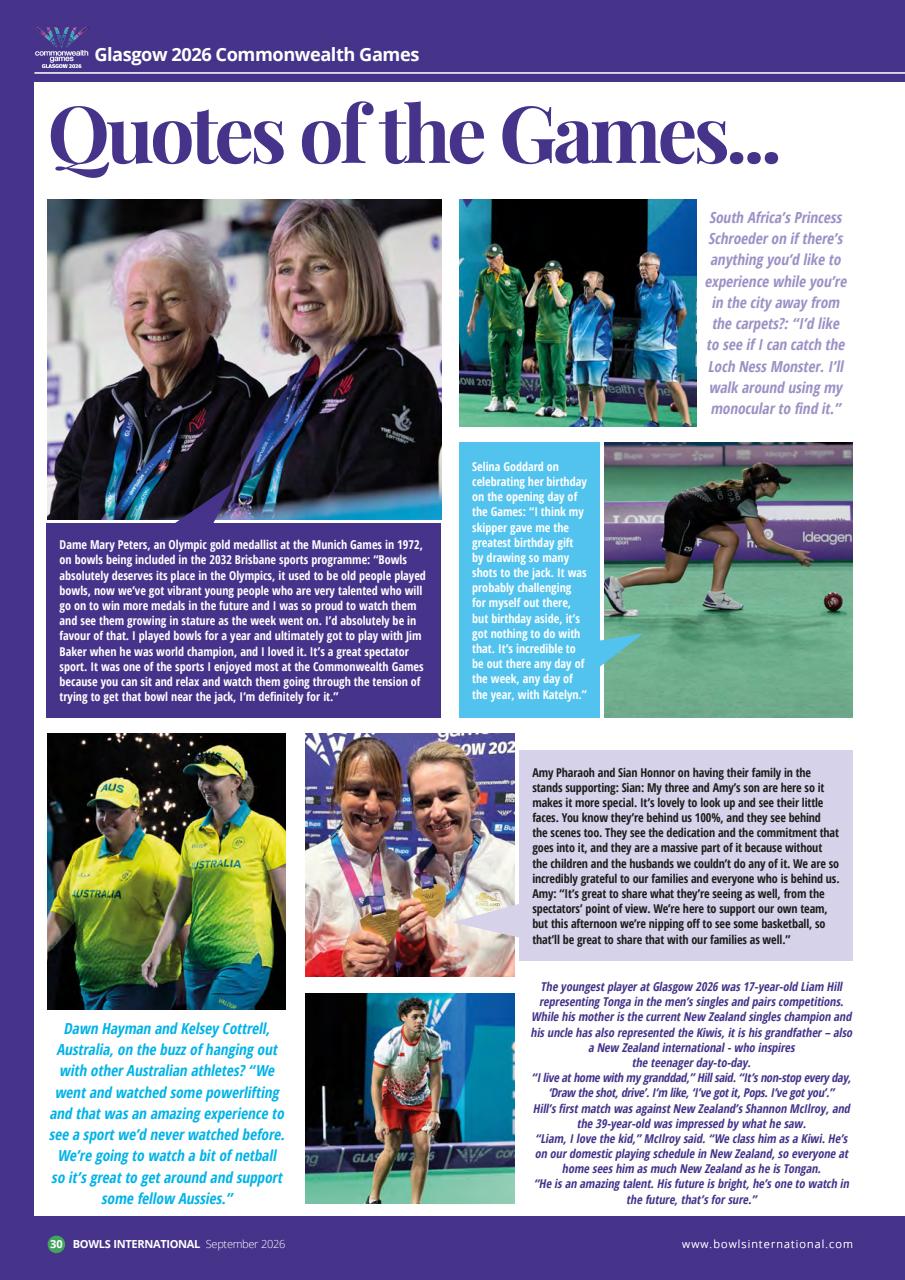 Bowls International Preview Pages