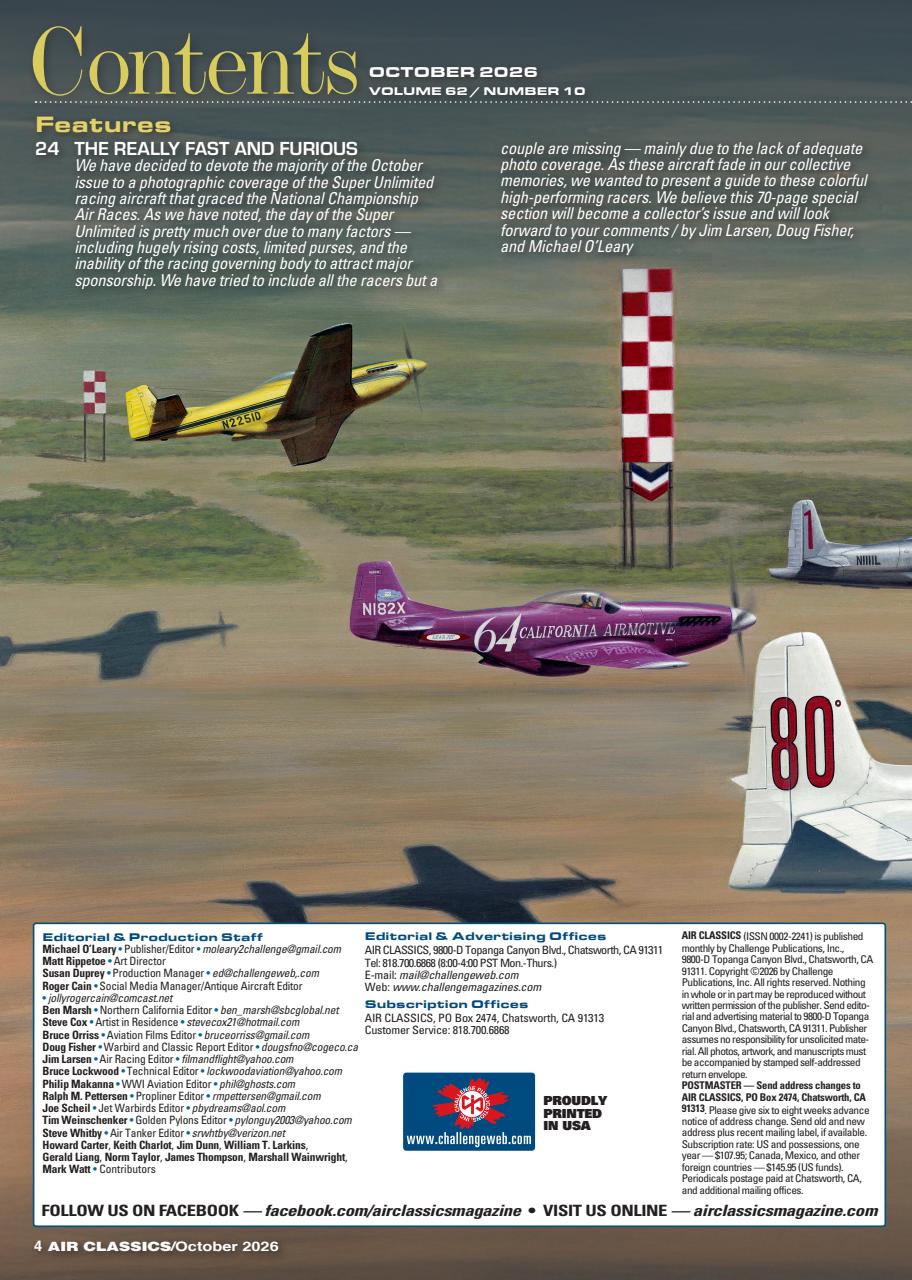 Air Classics - Where History Flies Preview Pages