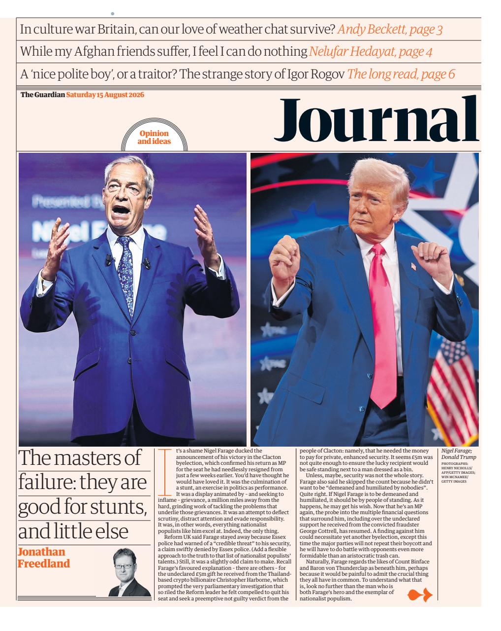 The Guardian Newspaper Preview Pages