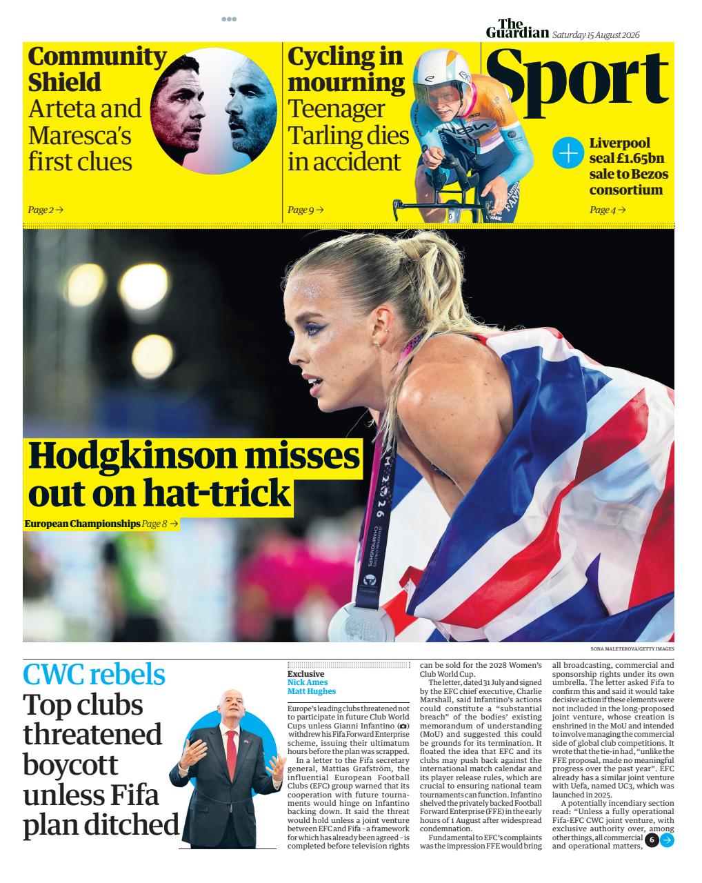 The Guardian Newspaper Preview Pages