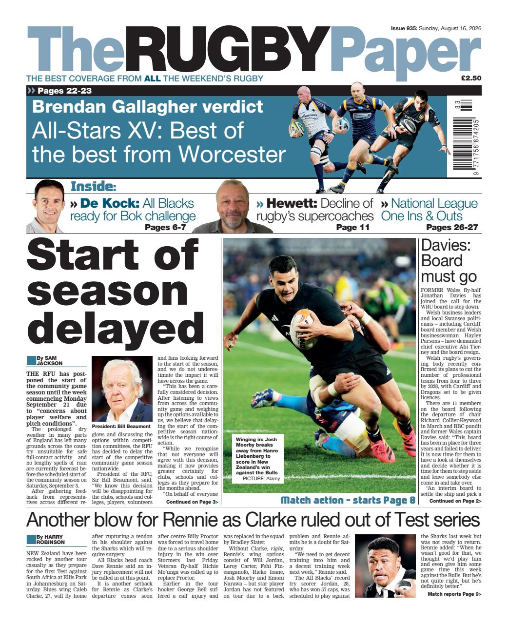 The Rugby Paper Preview Pages