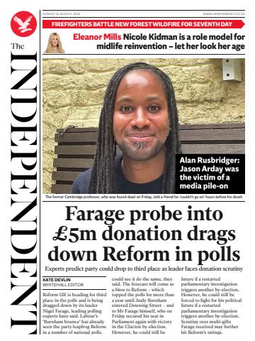 Sunday, 16 August 2026 issue Sunday, 16 August 2026