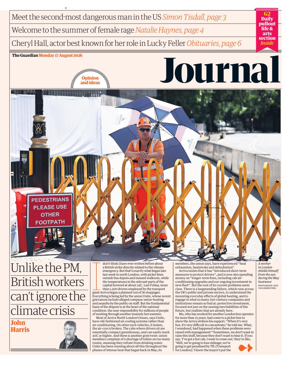The Guardian Newspaper Preview Pages