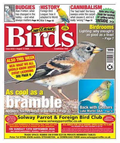 Cage & Aviary Birds issue 19th August 2026