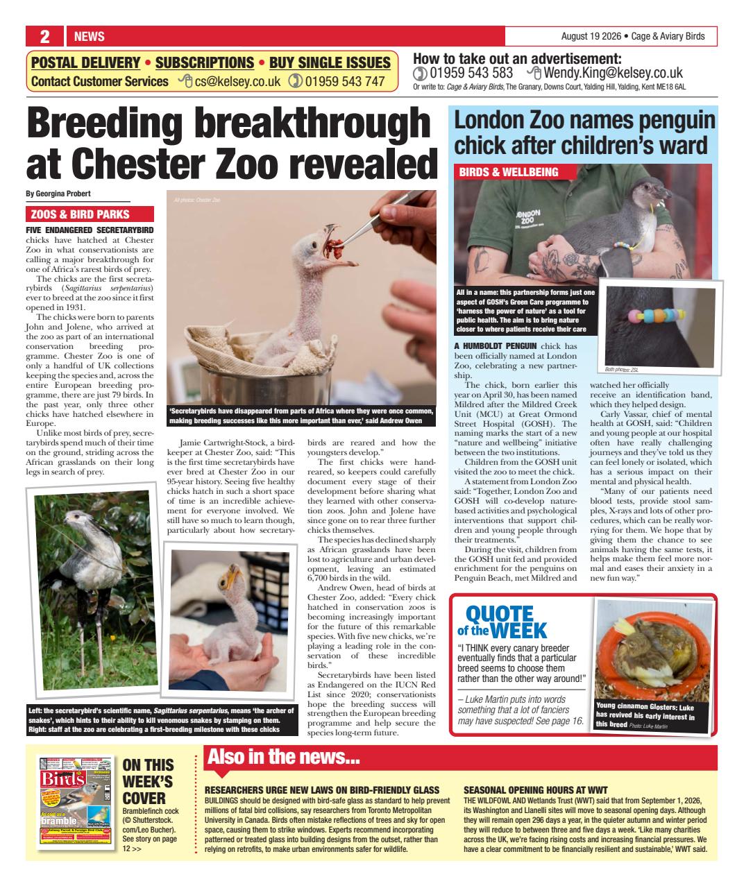 Cage & Aviary Birds Preview Pages