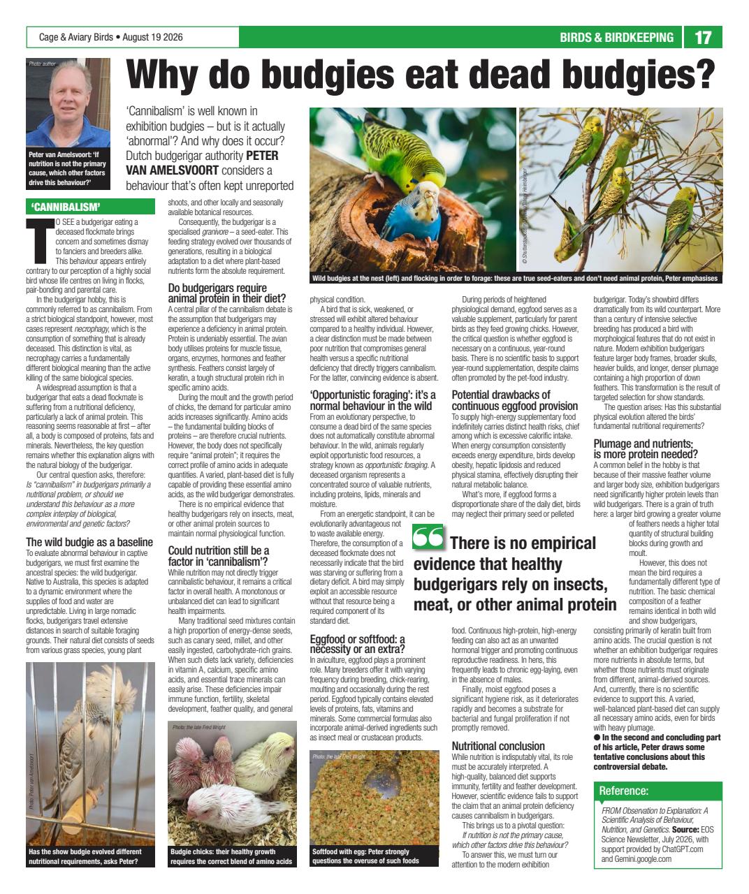Cage & Aviary Birds Preview Pages