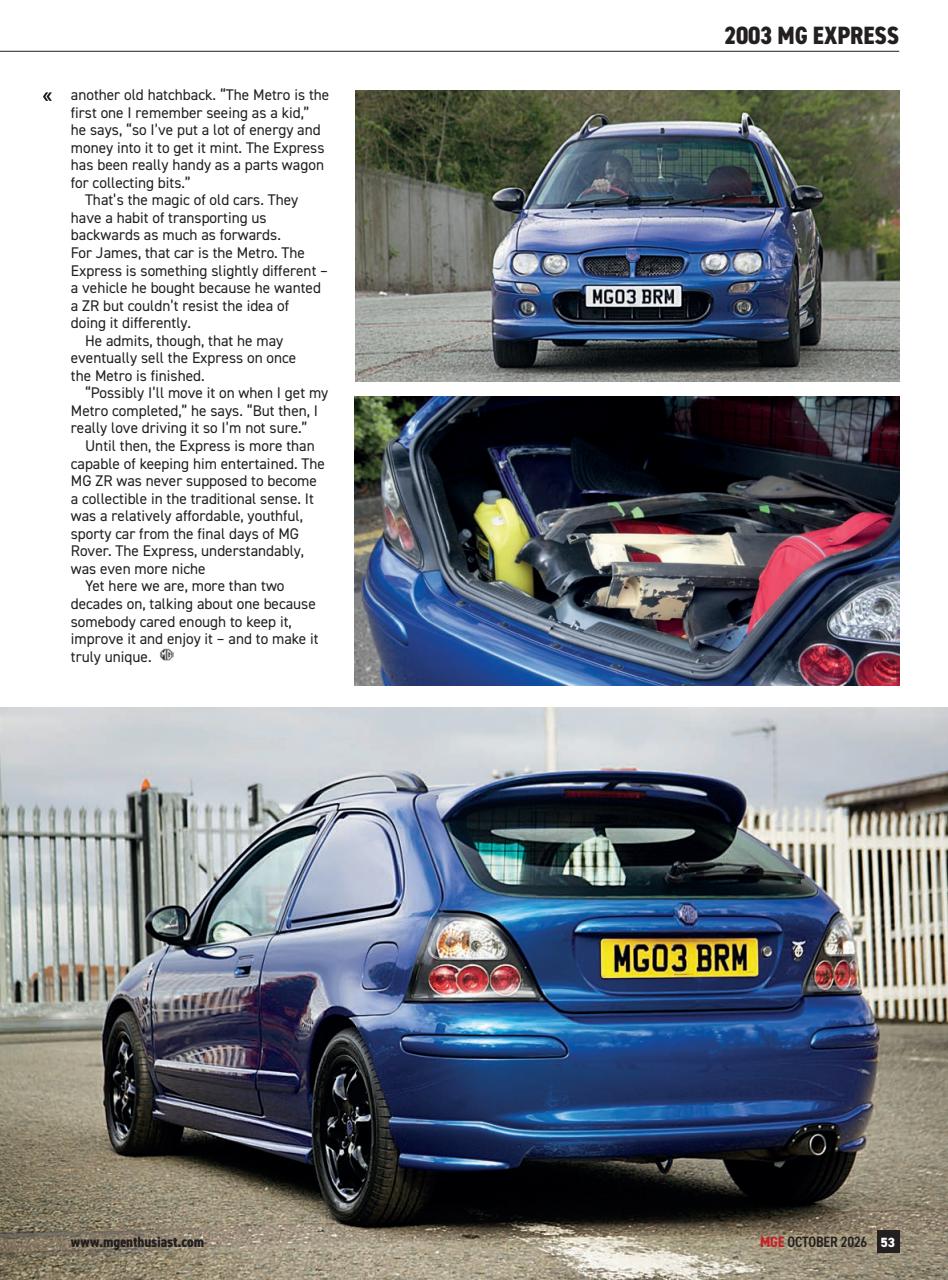 MG Enthusiast Preview Pages