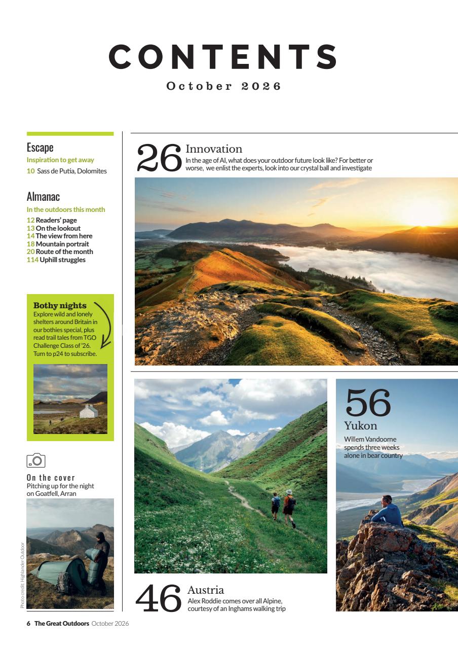 TGO - The Great Outdoors Magazine Preview Pages
