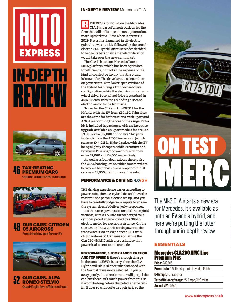 Auto Express Preview Pages