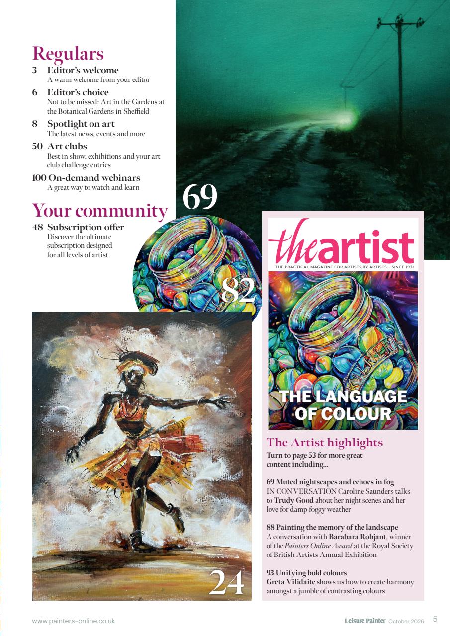 Leisure Painter & The Artist Preview Pages