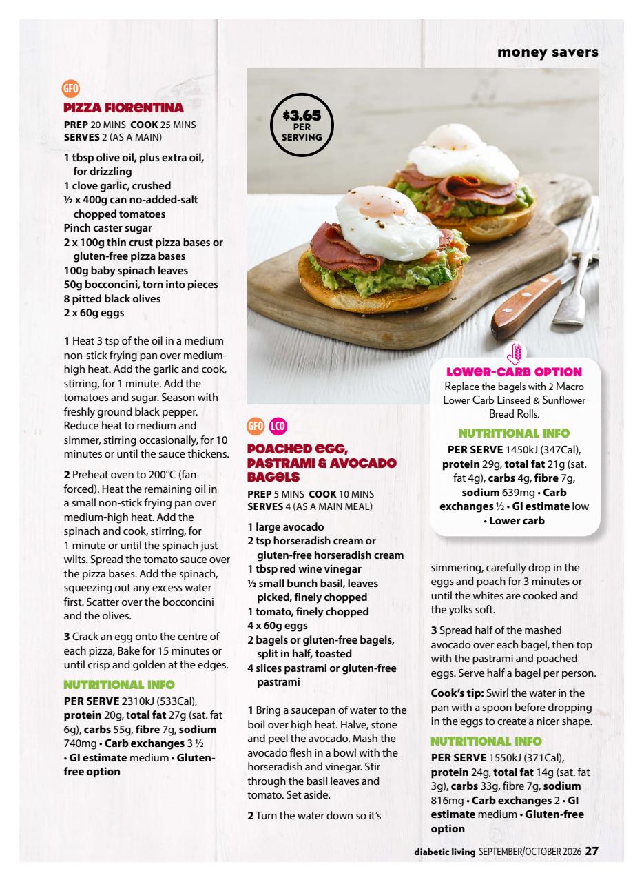 Diabetic Living Preview Pages