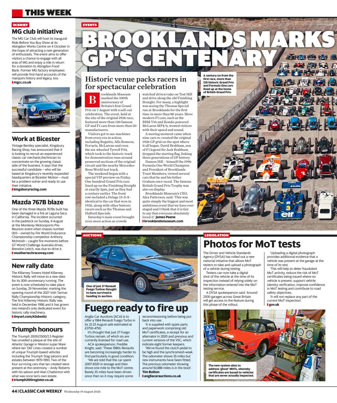 Classic Car Weekly Preview Pages