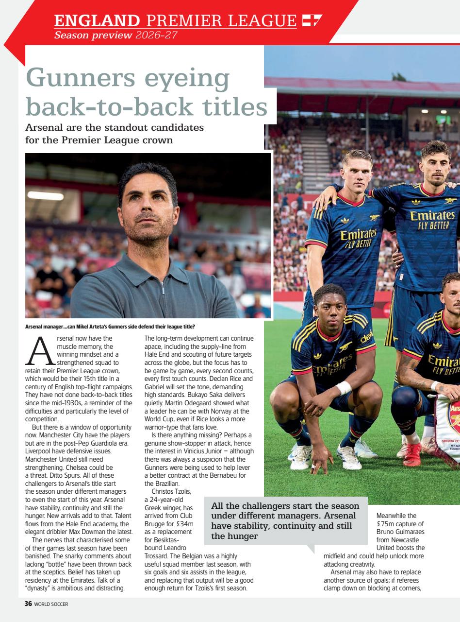 World Soccer Preview Pages